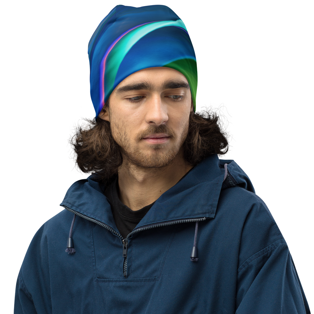 Curious All-Over Print Beanie