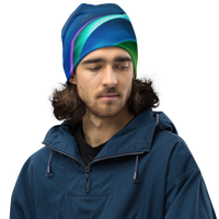 Curious All-Over Print Beanie