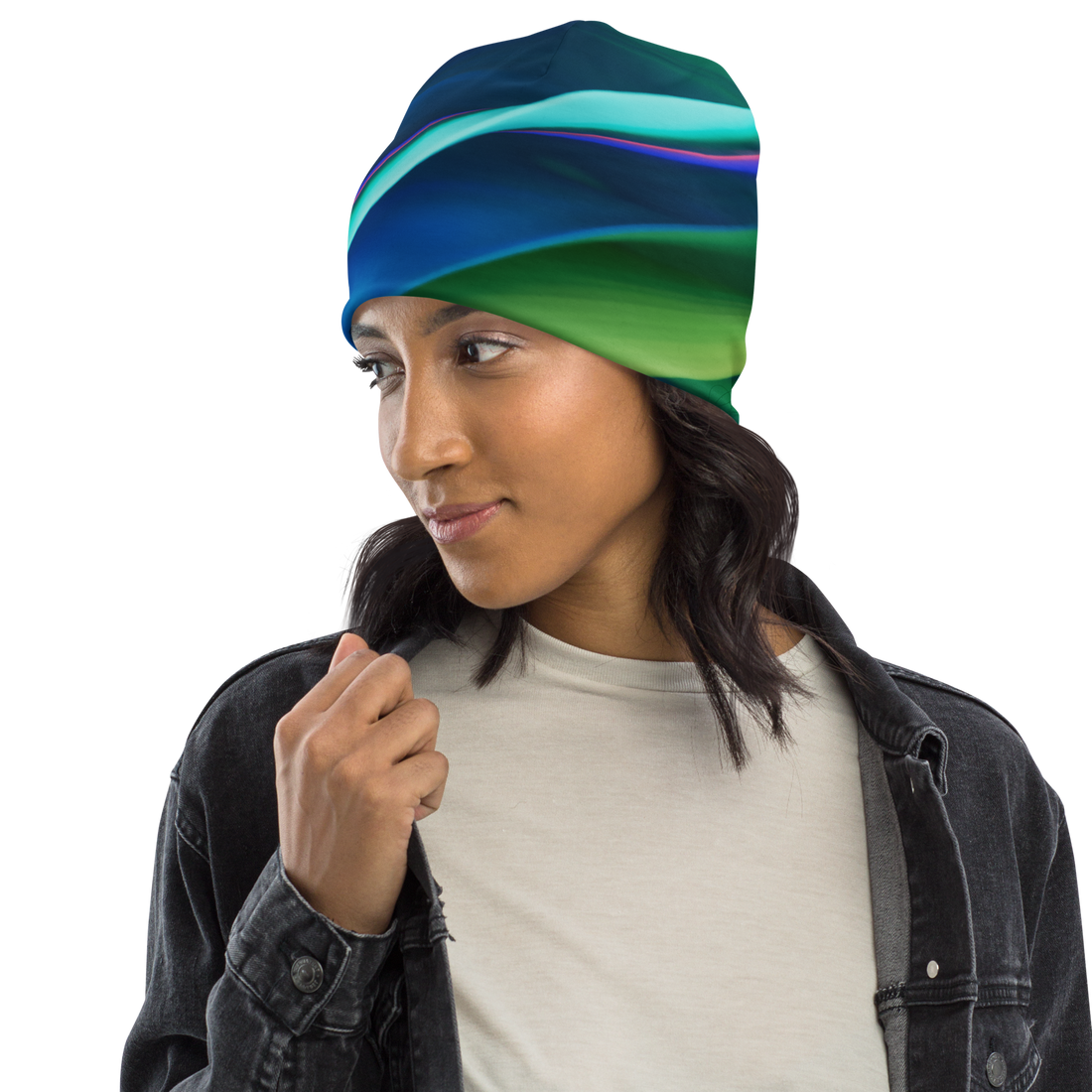 Curious All-Over Print Beanie