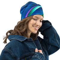 Curious All-Over Print Beanie