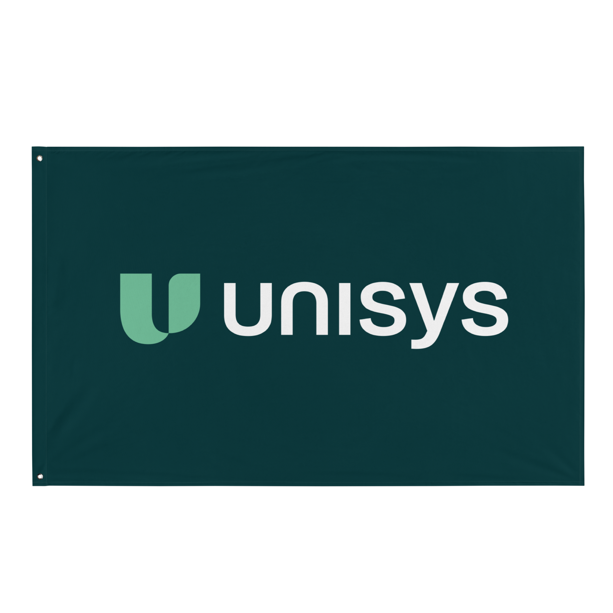 Bold Teal Horizontal Flag Unisys Company Store
