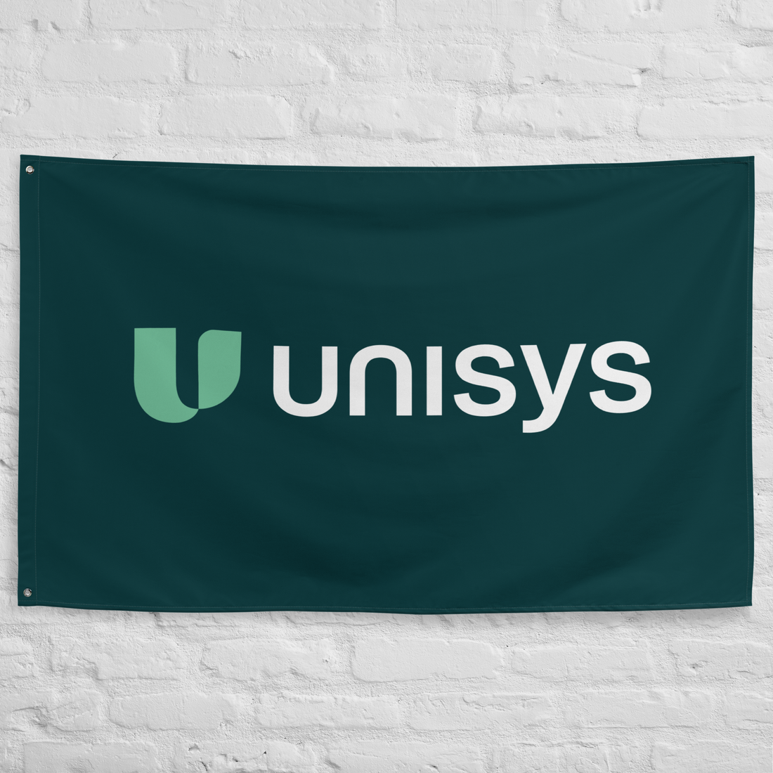 Bold Teal Horizontal Flag