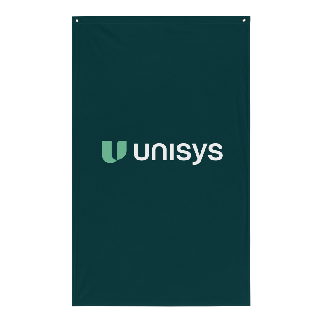 Vertical Bold Teal Flag