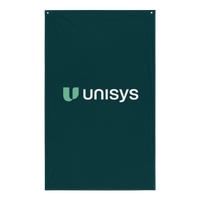 Vertical Bold Teal Flag