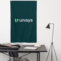 Vertical Bold Teal Flag