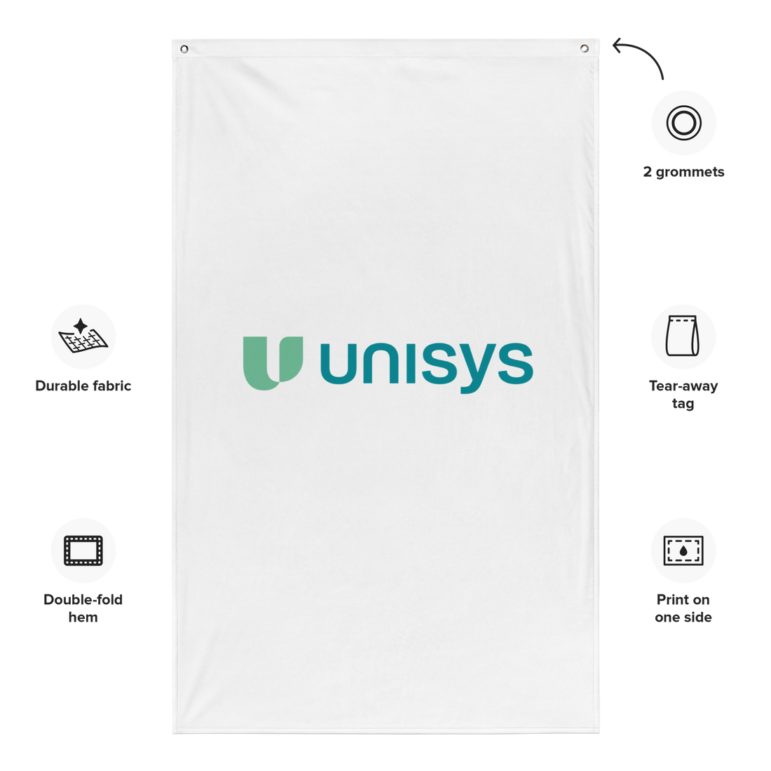 White Vertical Flag