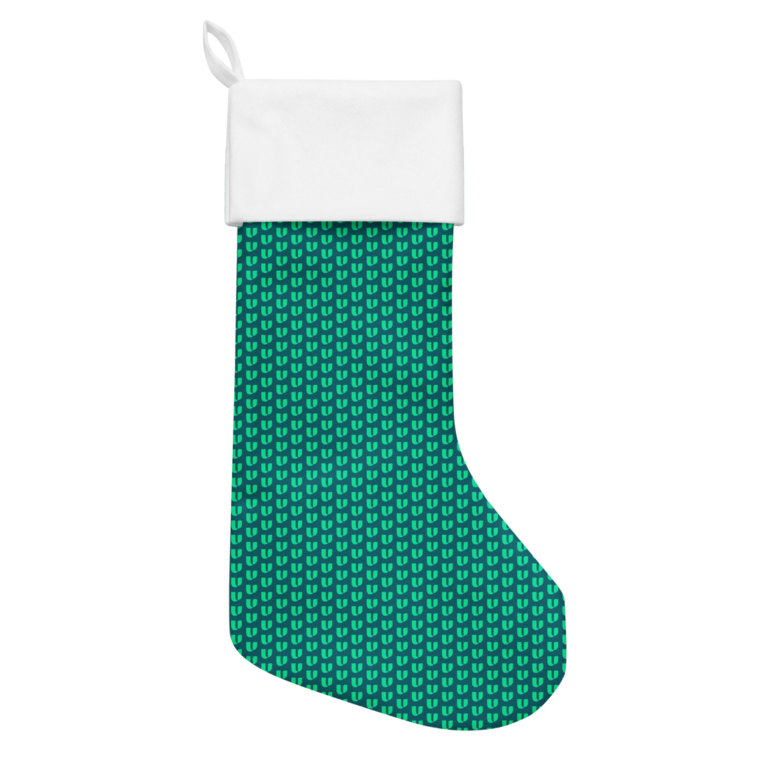 Signature Teal Christmas stocking