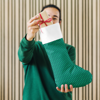 Signature Teal Christmas stocking
