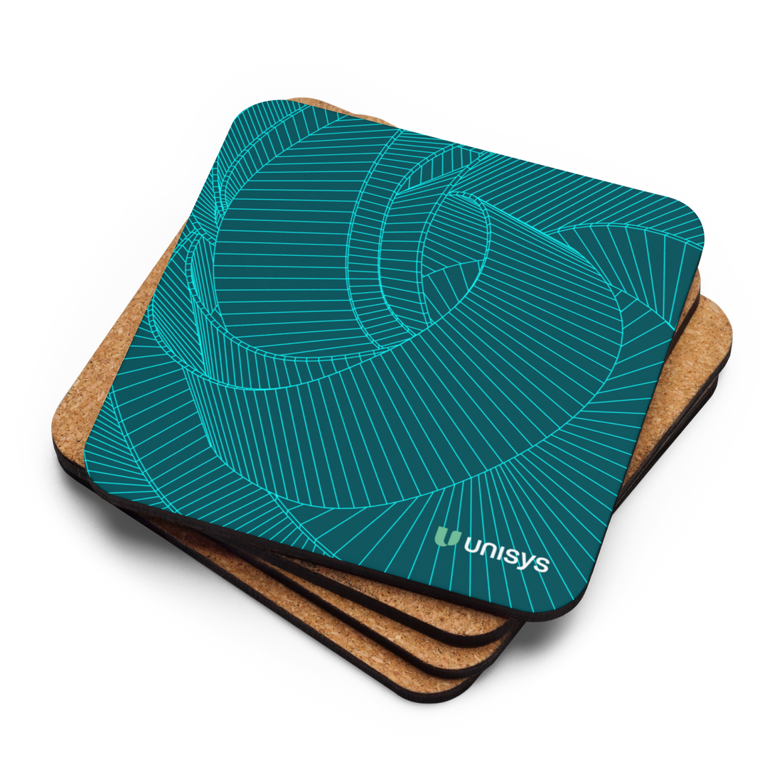 Curious II Cork-Back Coaster