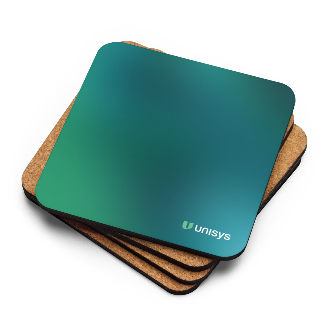 Frost I Cork-Back Coaster