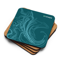 Wave II Cork-Back Coaster