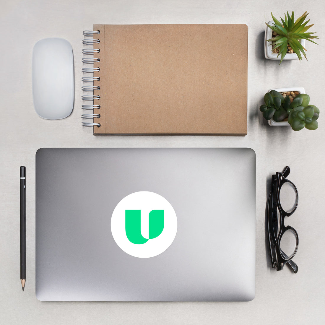 Unisys U Propel Mint/White Stickers