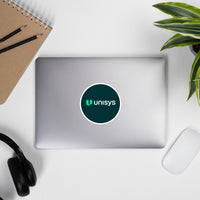 Unisys Logo Propel Mint/Bold Teal Stickers