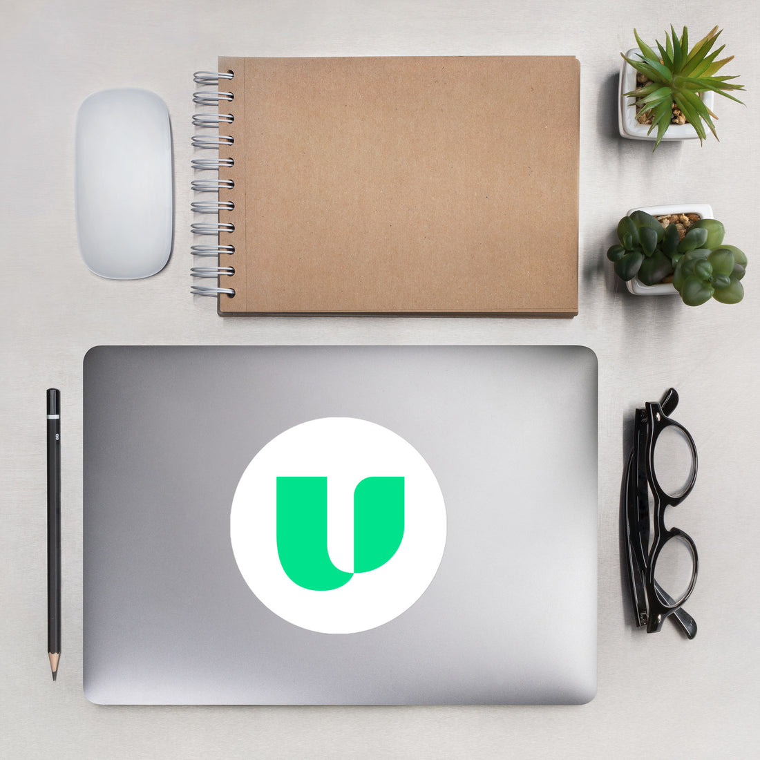 Unisys U Propel Mint/White Stickers