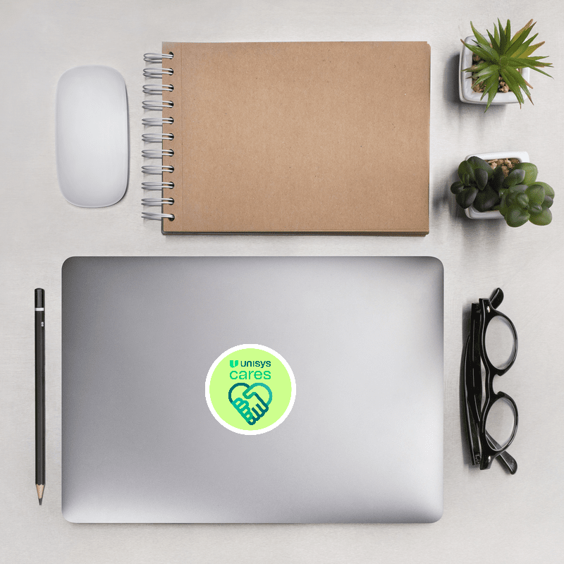 Unisys Cares Stickers (Melon)