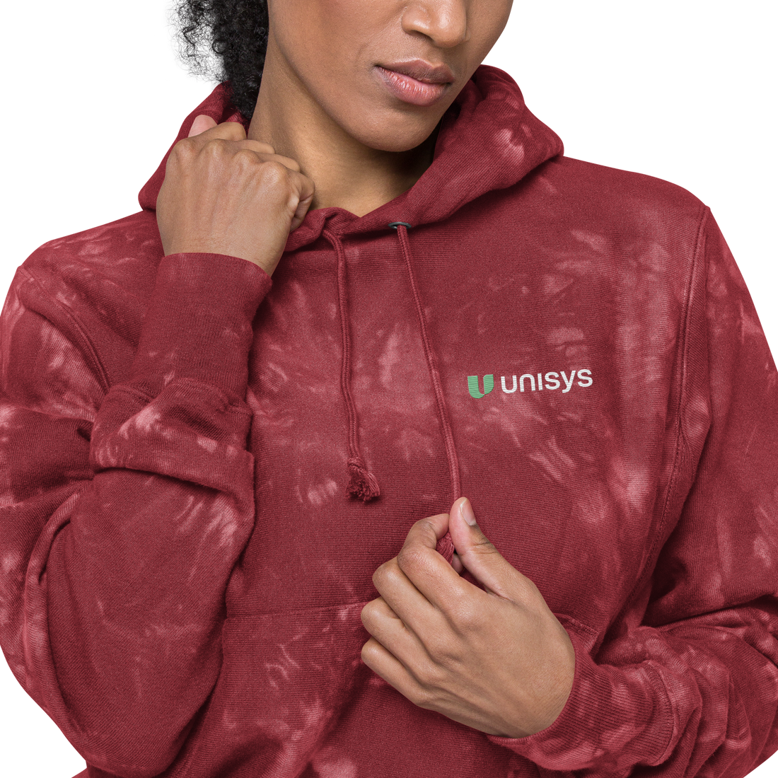 Unisex Embroidered Champion Tie-dye Hoodie