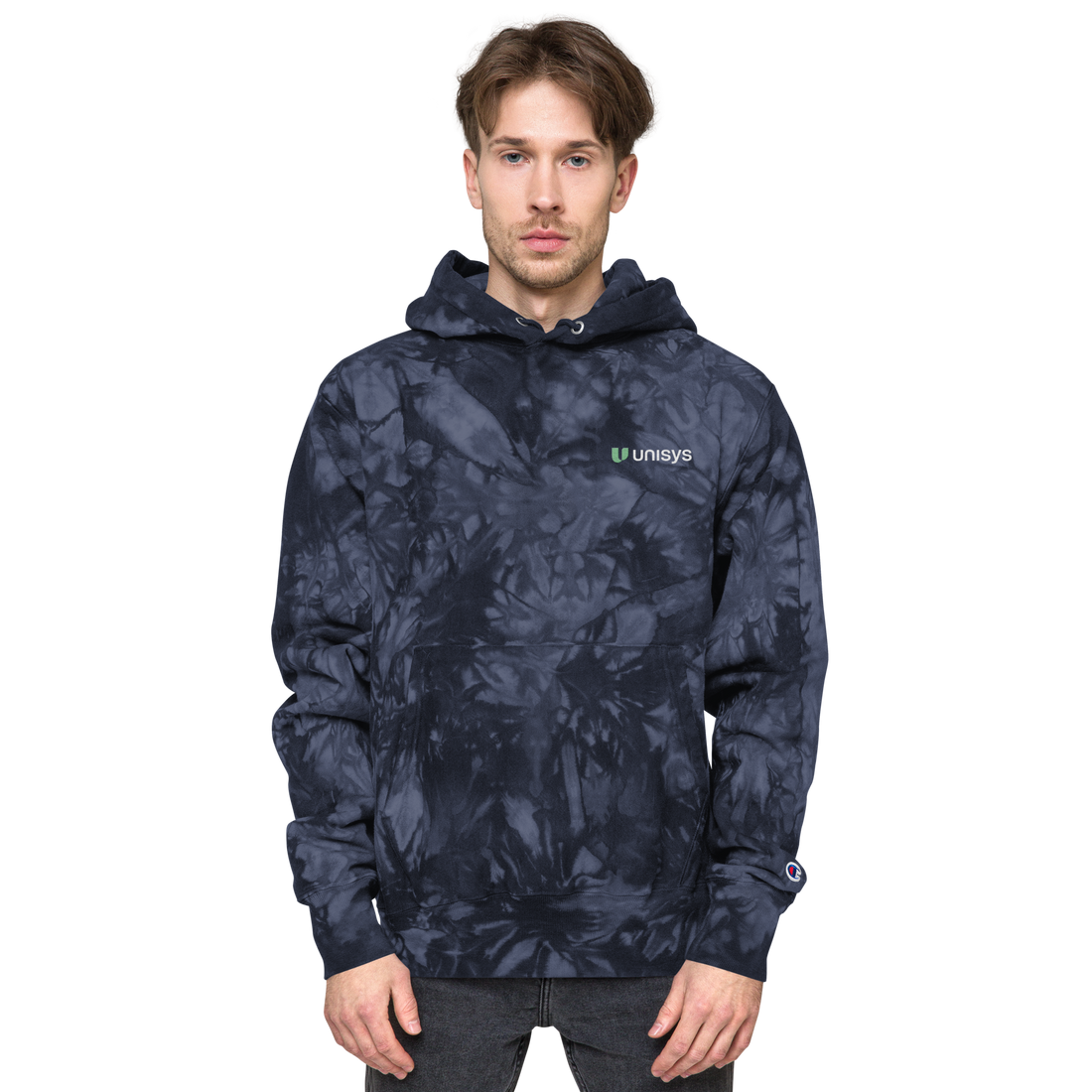 Unisex Embroidered Champion Tie-dye Hoodie