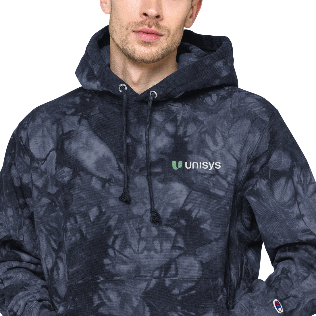 Unisex Embroidered Champion Tie-dye Hoodie