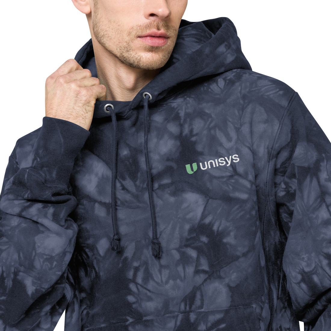 Unisex Embroidered Champion Tie-dye Hoodie