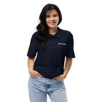 Unisex Embroidered Pique Polo Shirt