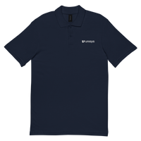 Unisex Embroidered Pique Polo Shirt