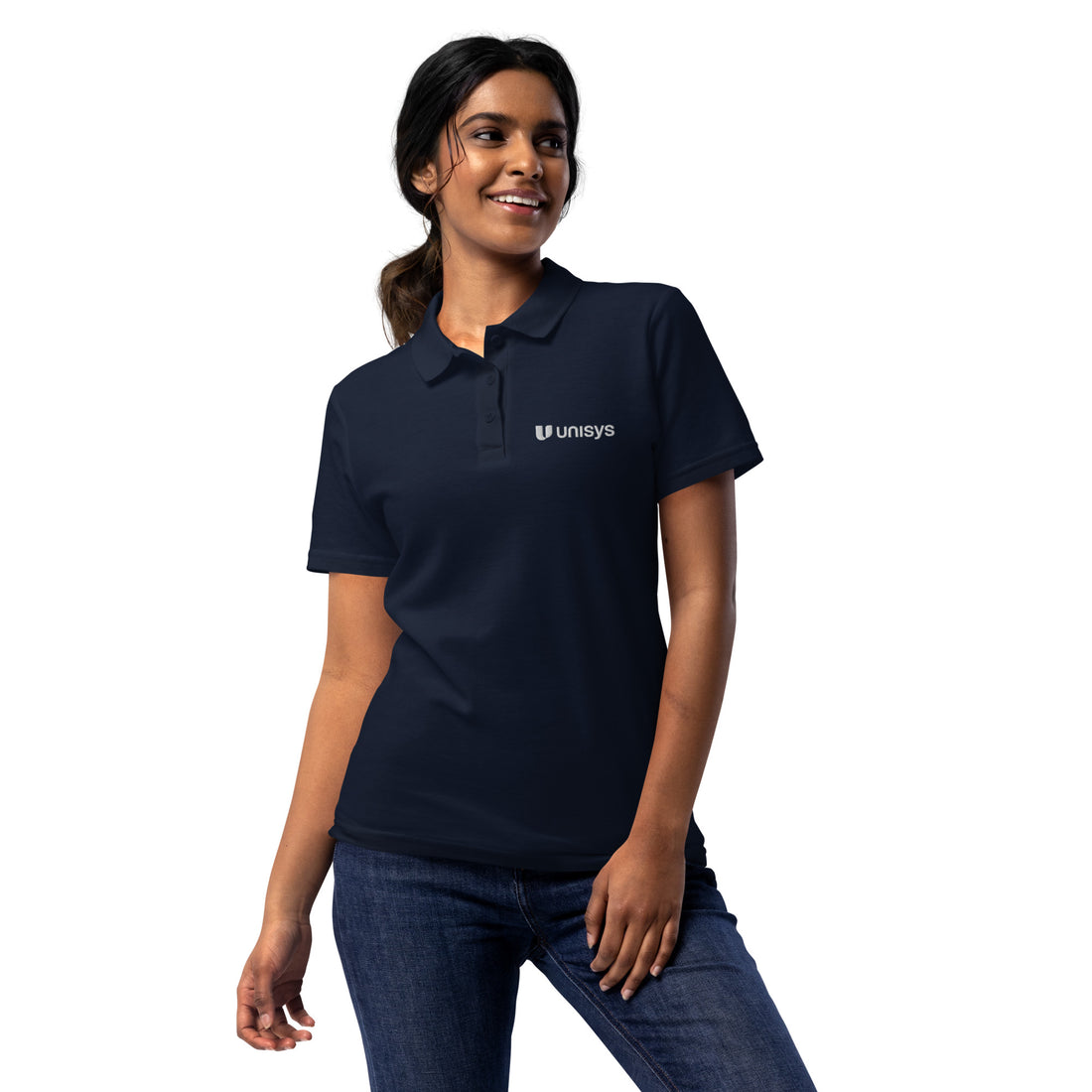 Women’s Embroidered Pique Polo Shirt