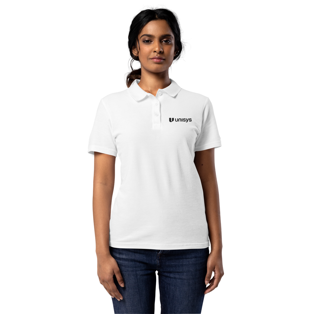 Women’s Embroidered Pique Polo Shirt