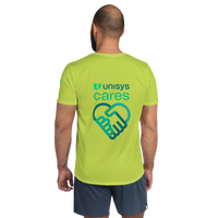 Unisys Cares Melon Men's Athletic T-shirt