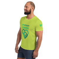 Unisys Cares Melon Men's Athletic T-shirt