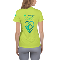 Unisys Cares Women's Athletic Melon T-shirt