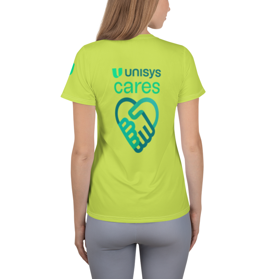 Unisys Cares Women's Athletic Melon T-shirt