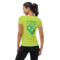 Unisys Cares Women's Athletic Melon T-shirt