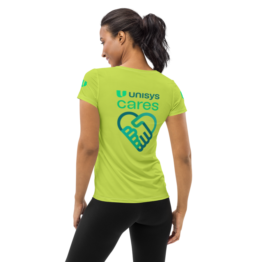 Unisys Cares Women's Athletic Melon T-shirt