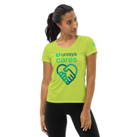 Unisys Cares Women's Athletic Melon T-shirt