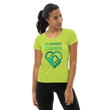 Unisys Cares Women's Athletic Melon T-shirt