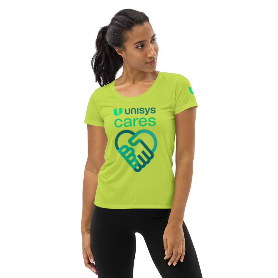 Unisys Cares Women's Athletic Melon T-shirt