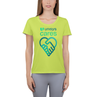 Unisys Cares Women's Athletic Melon T-shirt