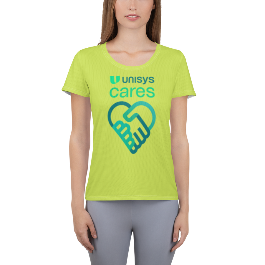 Unisys Cares Women's Athletic Melon T-shirt