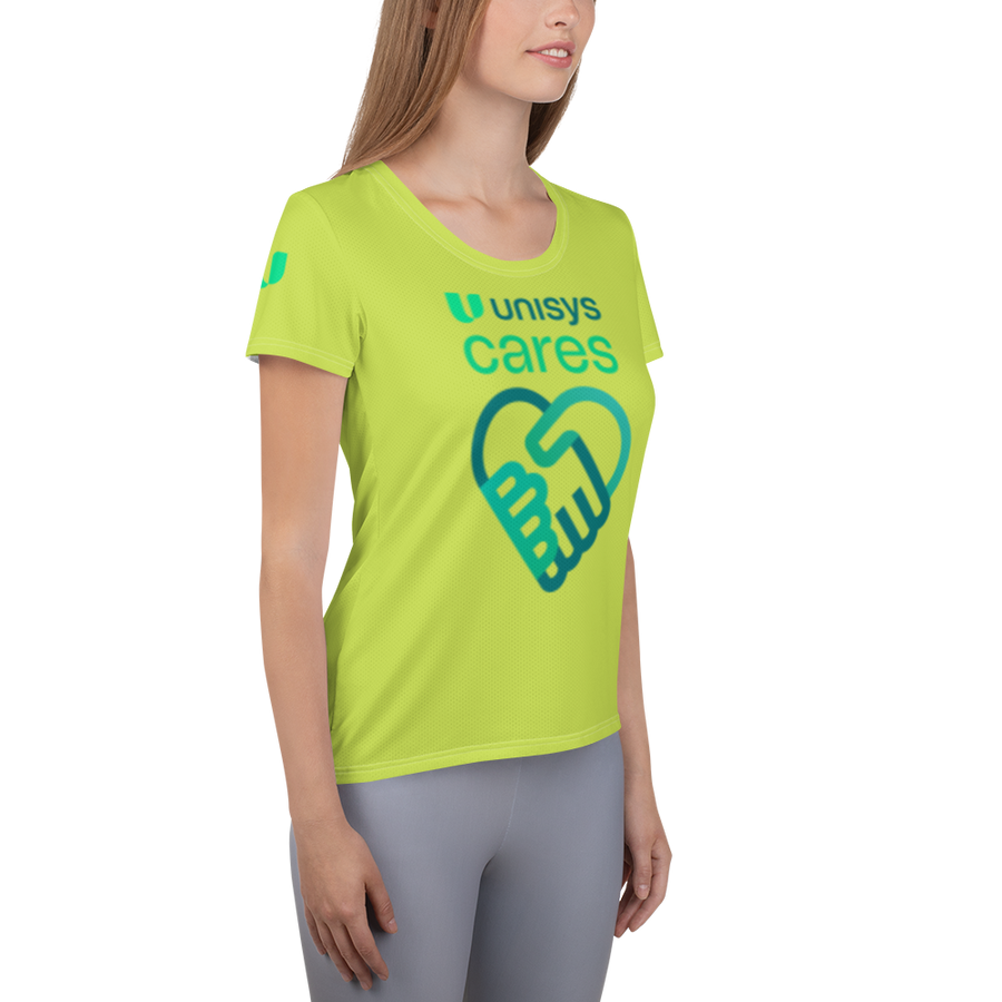 Unisys Cares Women's Athletic Melon T-shirt