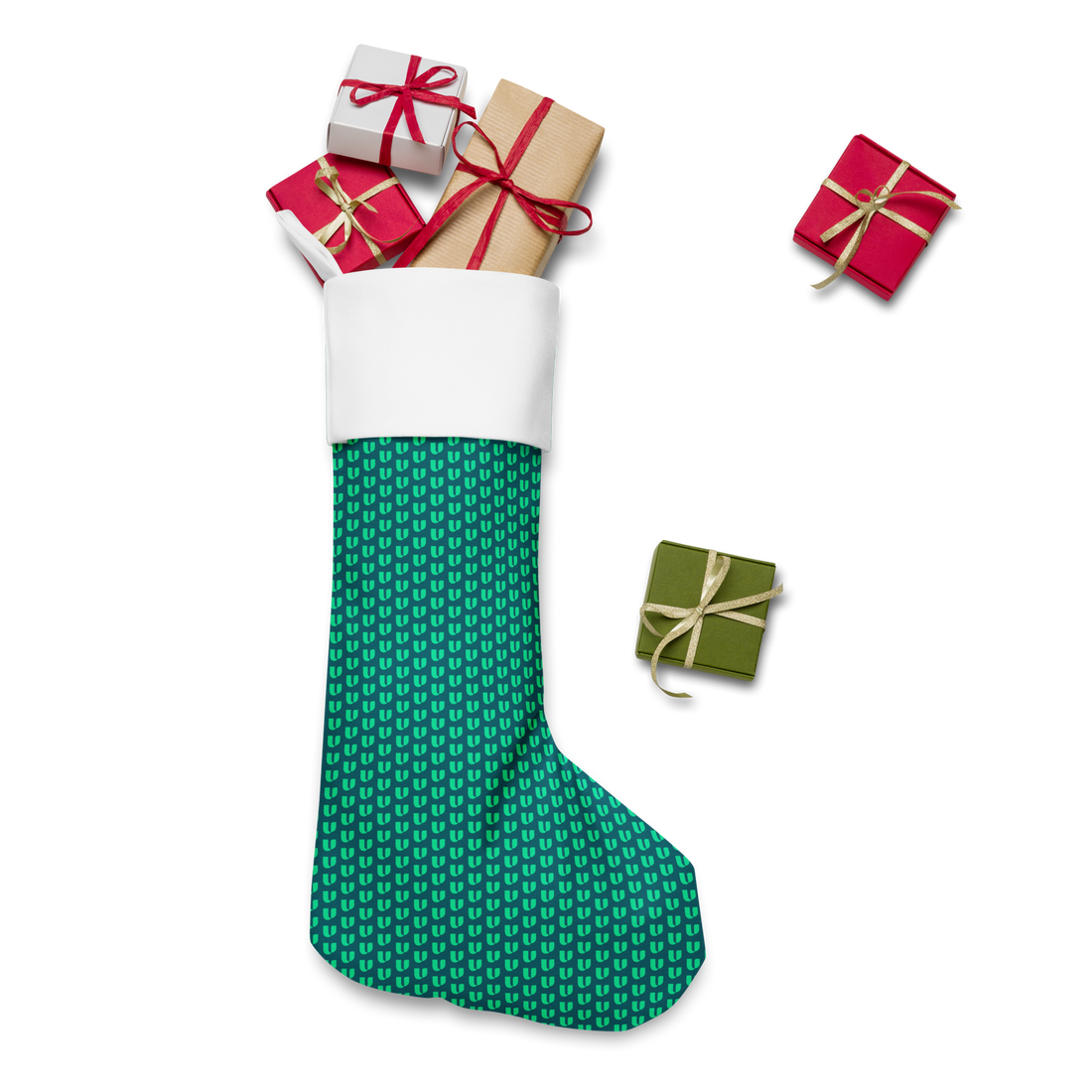 Signature Teal Christmas stocking