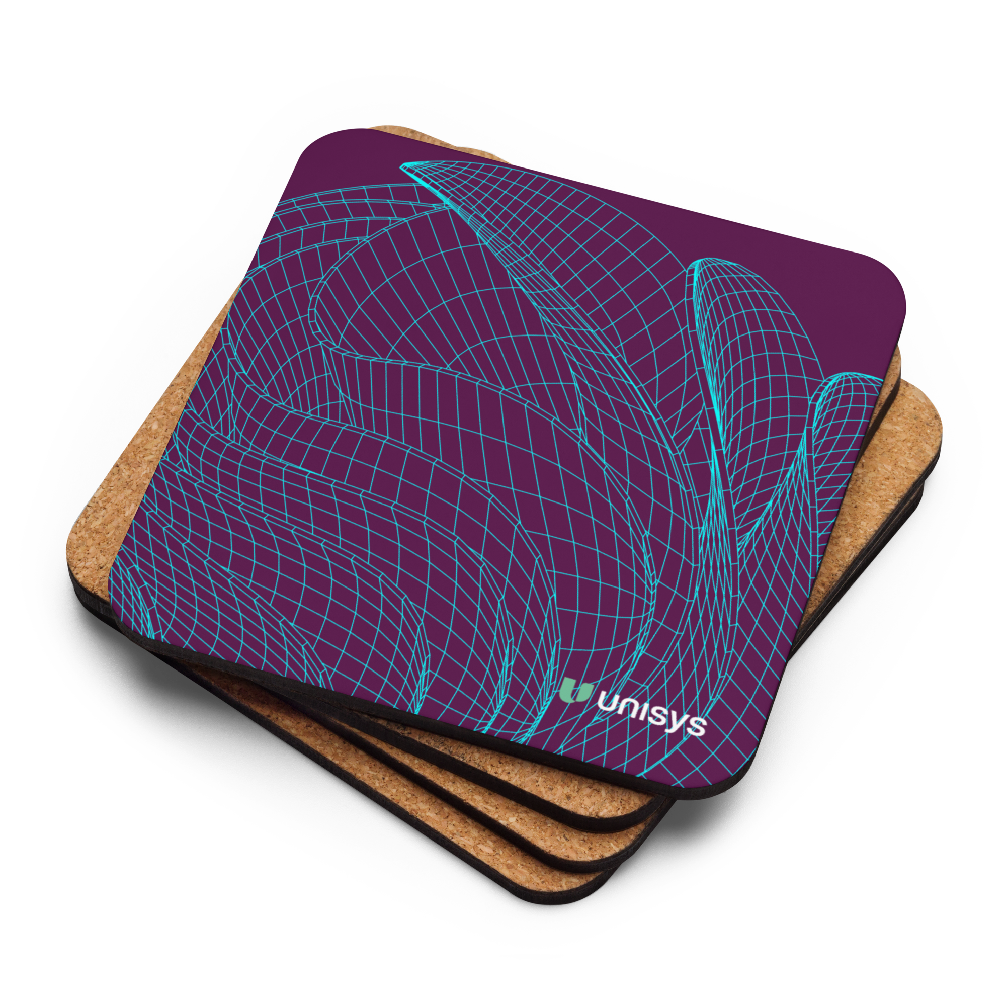 Collaborative II Cork-Back Coaster – Unisys Company Store