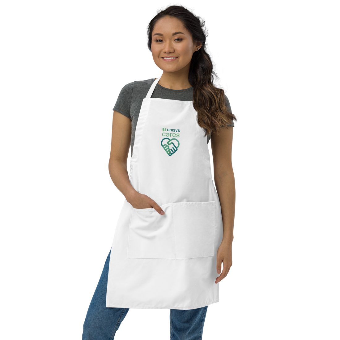 Unisys Cares Embroidered Apron