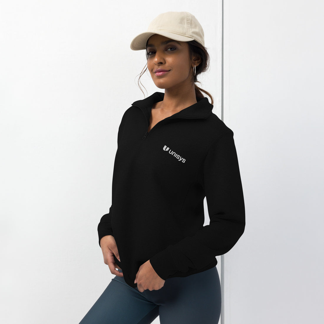 Unisex Embroidered Fleece Pullover