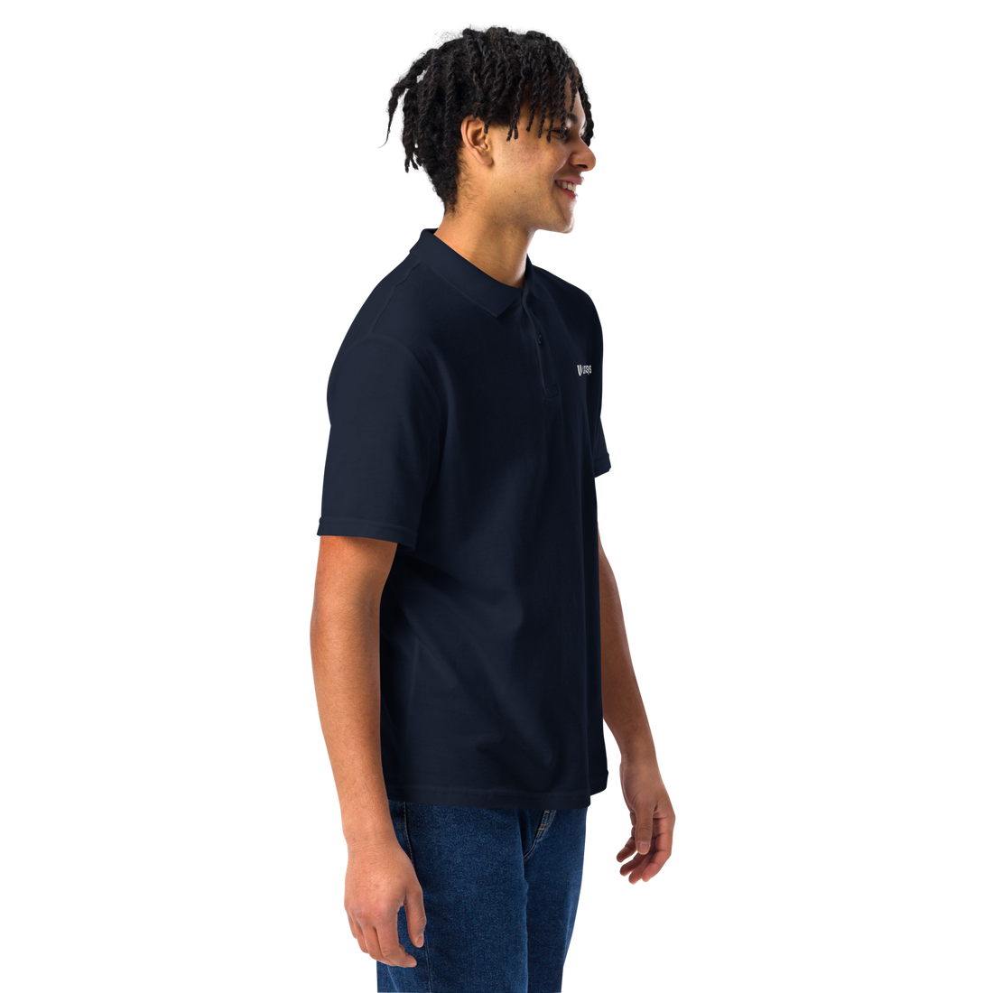 Unisex Embroidered Pique Polo Shirt