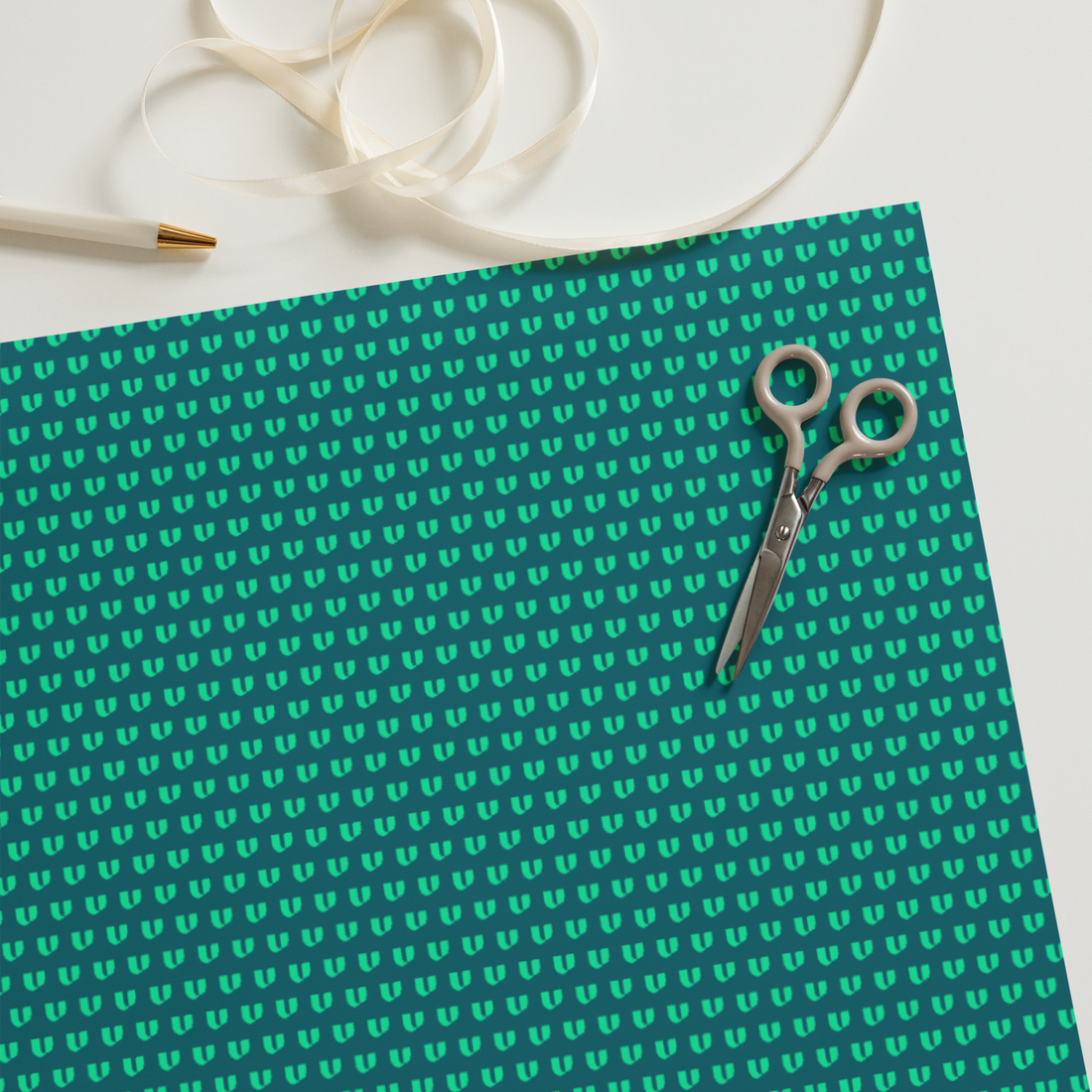 Signature Teal Wrapping Paper